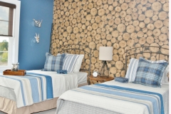 Custom Bedding for Twin Beds & Decorative Wall Treatment