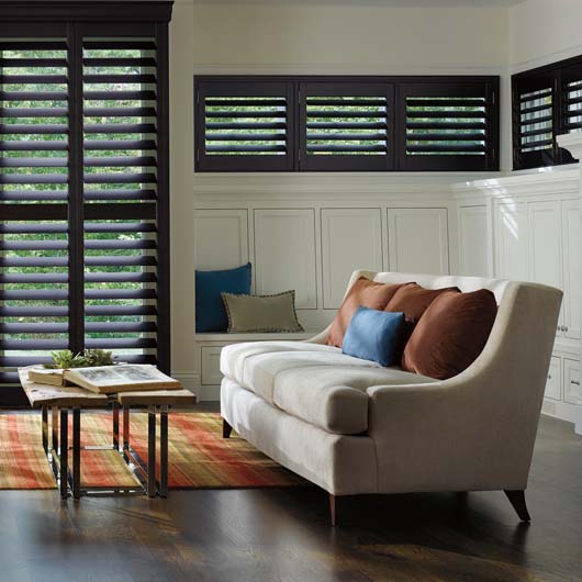 Heritance®Hardwood Shutters and Couch