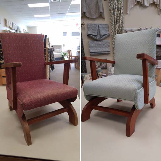 Before and After Upholstered Chairs